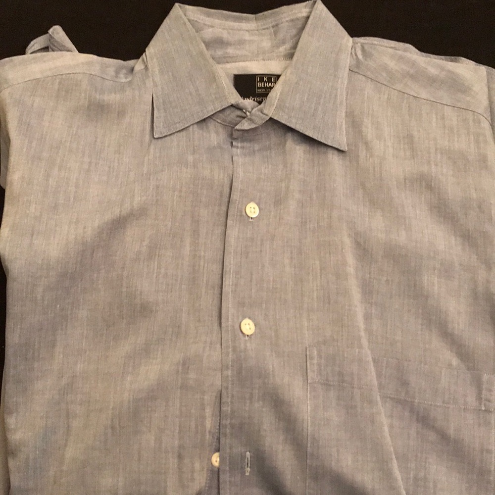 Beautiful Bluish grey dress shirt by IKE BEHAR